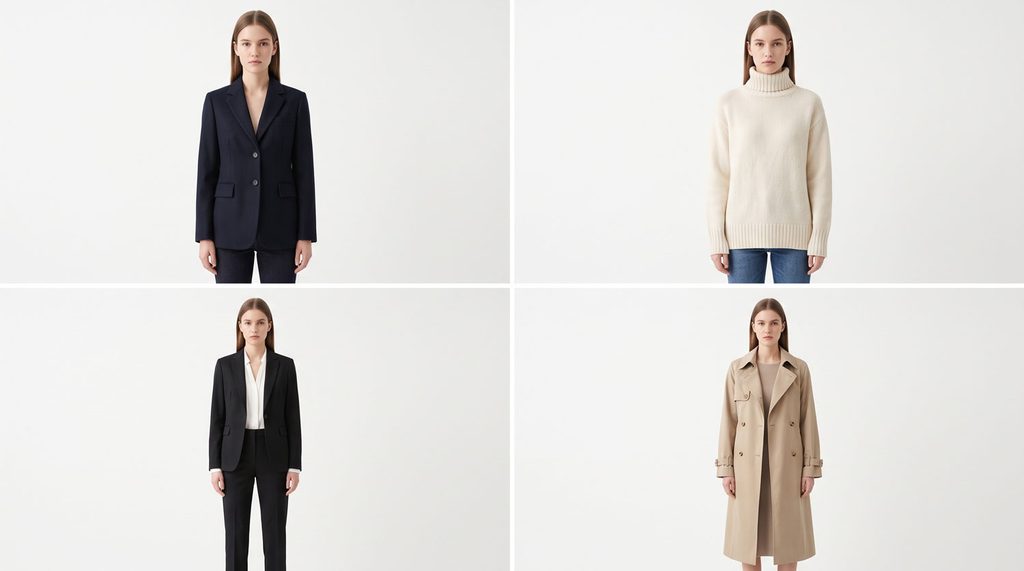 AI on-model fashion images — consistent model appearance across a garment range at scale